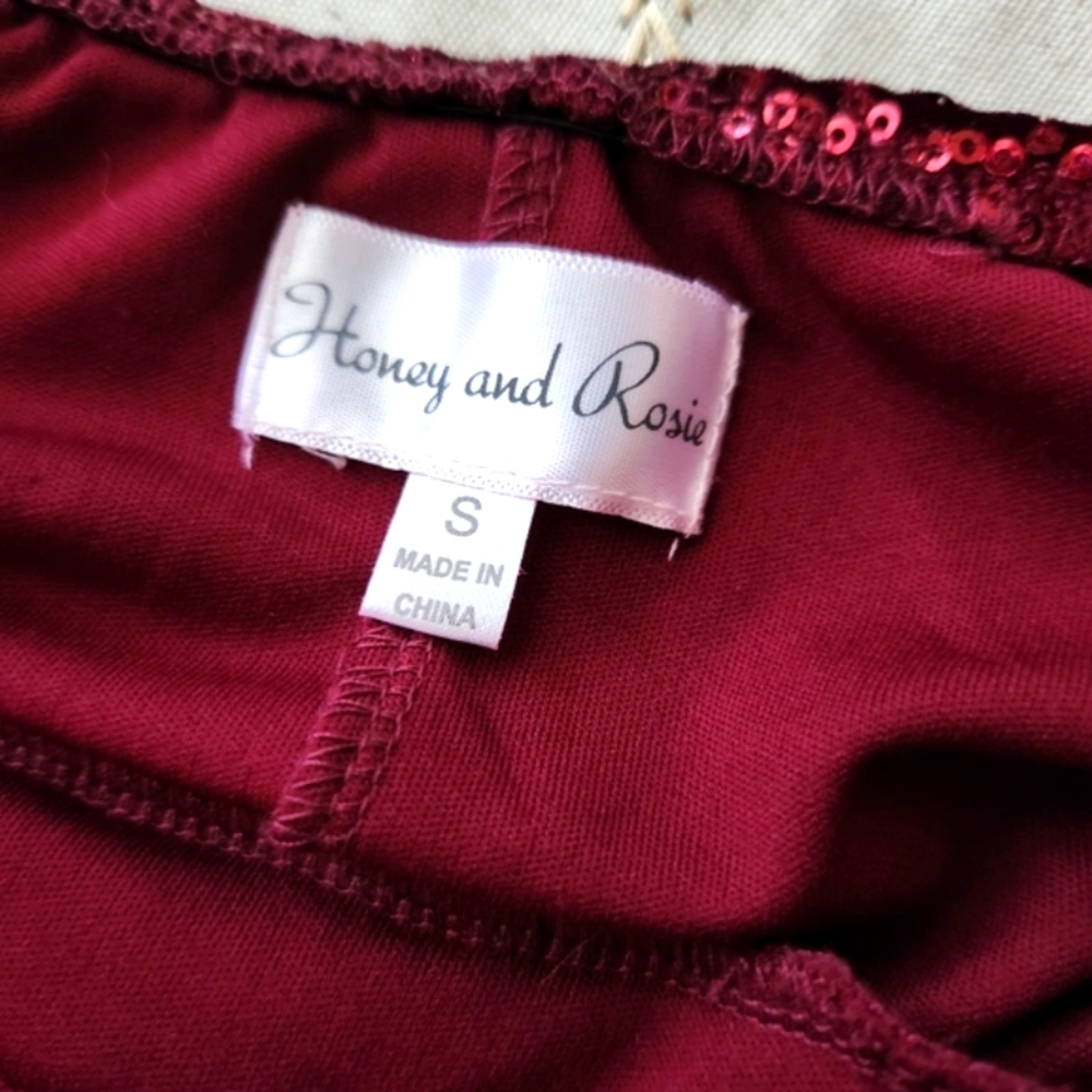 Honey & Rosie Red Sequin Dress Small NWT Cutout Back Sleeveless Mini Party - Picture 2 of 7